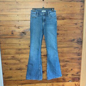 Abercrombie & Fitch The Flare Ultra High Rise Medium Wash Jeans Women Size 25 0R